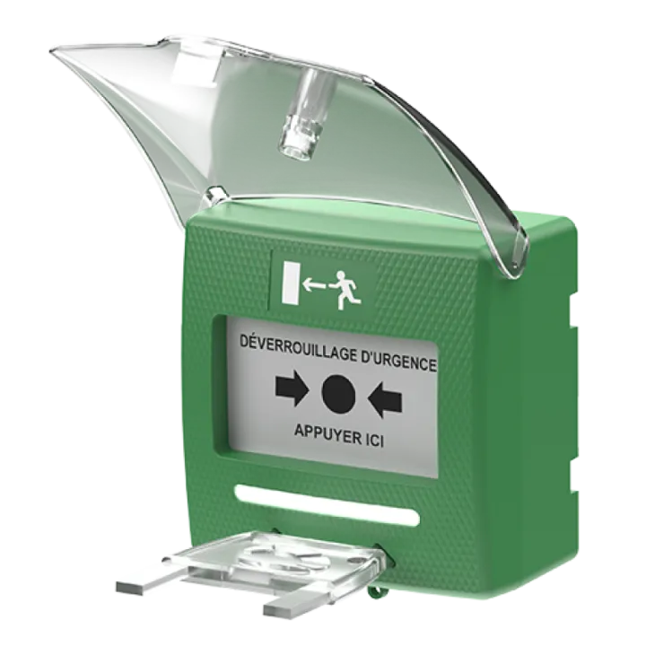 Declencheur Manuel Vert 2 Contact+Detection D'Ouvert Du Capot
