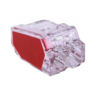 Connecteur 2 trous rouge mini (QTE 1 : LOT de 150)