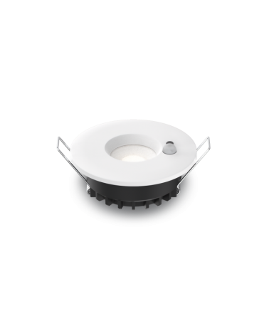 Downlight Horace 6W Cct Encastré. Ø68Mm, Ip65, Blanc, Sensor Pir