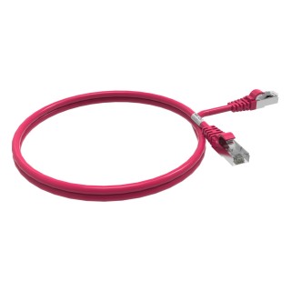 CORDON RJ45 CAT6A SFTP 100 OHMS LSOH ROSE LG 1M*