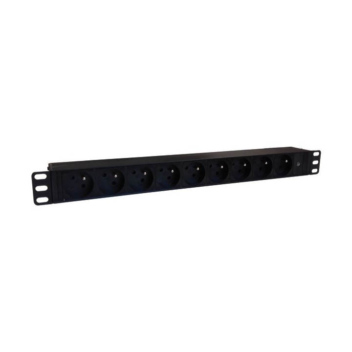 BANDEAU PDU 19'' 1U, 9 PRISES FR AVEC VOYANT LUMINEUX