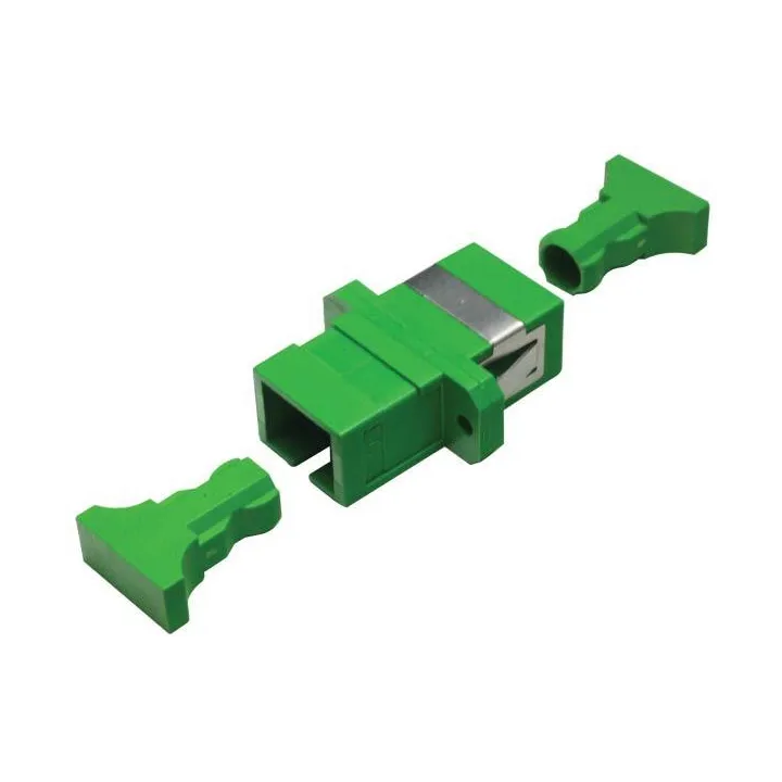 Traversee Cloison Optique Sc Mono Os1/2 Apc Splex (Vert)