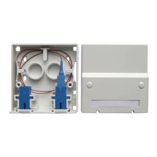 Prise Terminale Fttx 2 Ports Pour Traverse De Cloison Sc Simplex