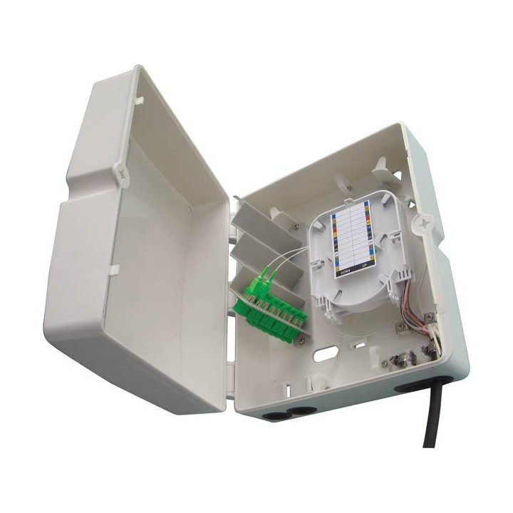 BOIT FTTX 36 PORTS POUR TRAVERSE DE CLOISON SC SIMPLEX/LC DUPLEX