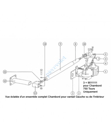 Support Moteur 750 Chambord