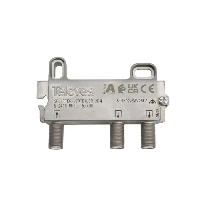 Répartiteur 5...2400Mhz "F" 2D 5/4Db
