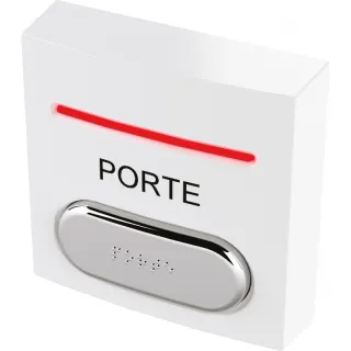 Bouton Pousso Ab No+Nc+Led Rouge Et Verte Buzzer Et Braille