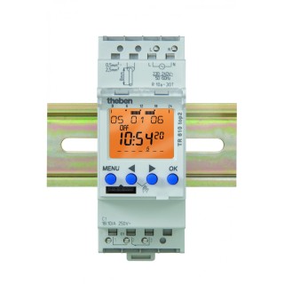 Interrupteur horaire digital 24h 7j 2 modules 12 à 24v uc