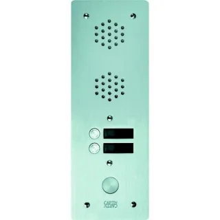 Plaque AV Alu 6Mm 1R 02Bp pour systèmes URMET