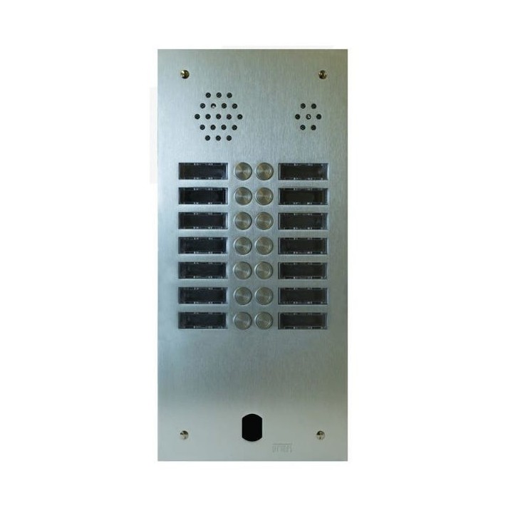 Plaque Audio Alu 2 rangées 14Bp 2Voice Complete