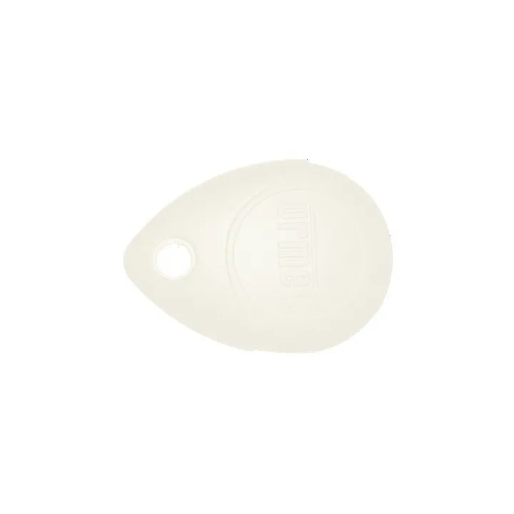 Badge Mifare 13.56 Mhz Blanche, Ip68, Antichoc Ik8, Avec Œillet Métallique