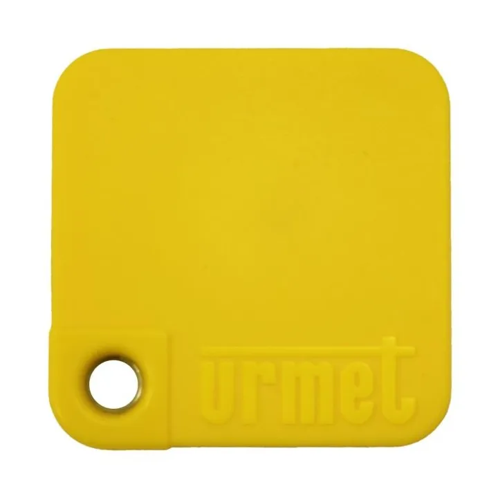 Badge Mifare Personnalisée 13.56 Mhz Jaune, Étanche Ip68, Antichoc Ik8