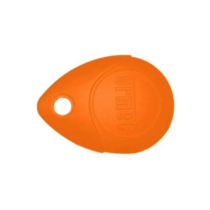Badge Mifare 13.56 Mhz Orange, Ip68, Antichoc Ik8, Avec Œillet Métallique