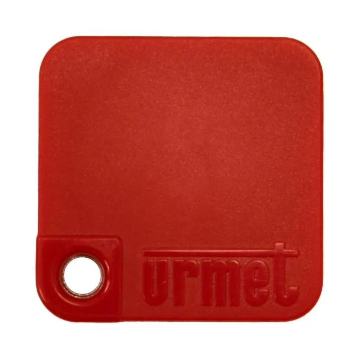 Badge Mifare Personnalisée 13.56 Mhz Rouge, Étanche Ip68, Antichoc Ik8