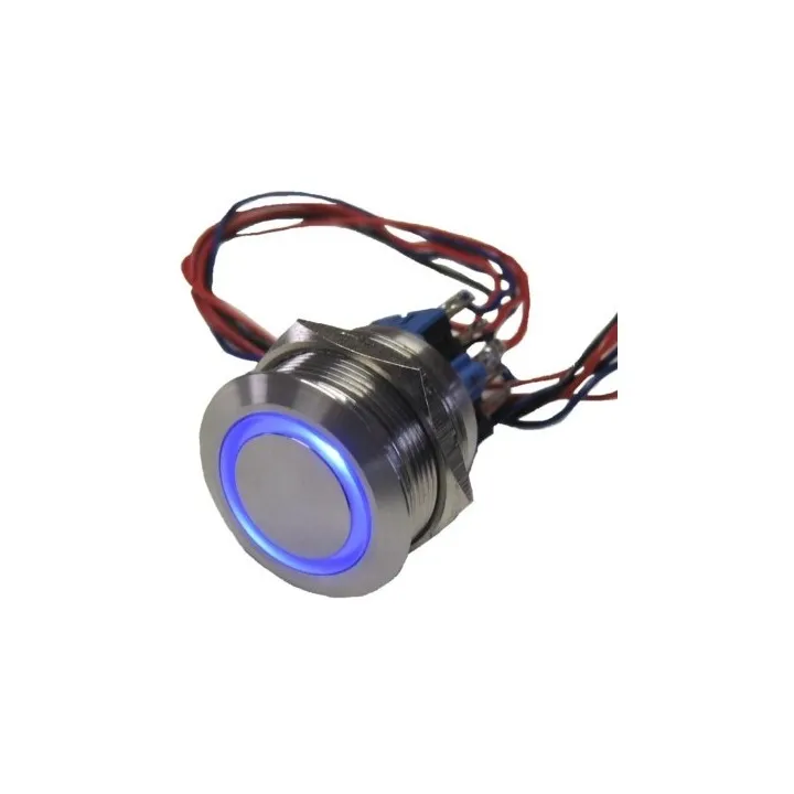 Bouton Poussoir  Seul No/Nf Lum Ø 25Mm pour systèmes URMET