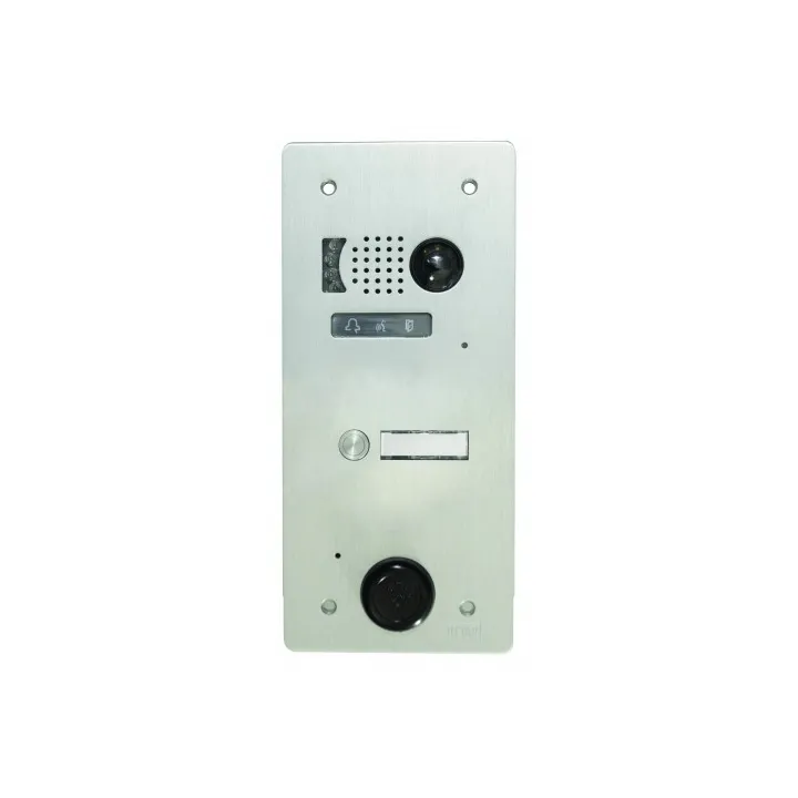 Plaque Video Alu 1 Bp 2Voice pour systèmes URMET