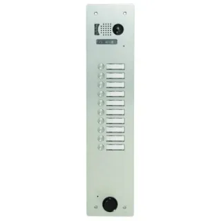 Plaque Video Alu 10 Bp 2Voice pour systèmes URMET