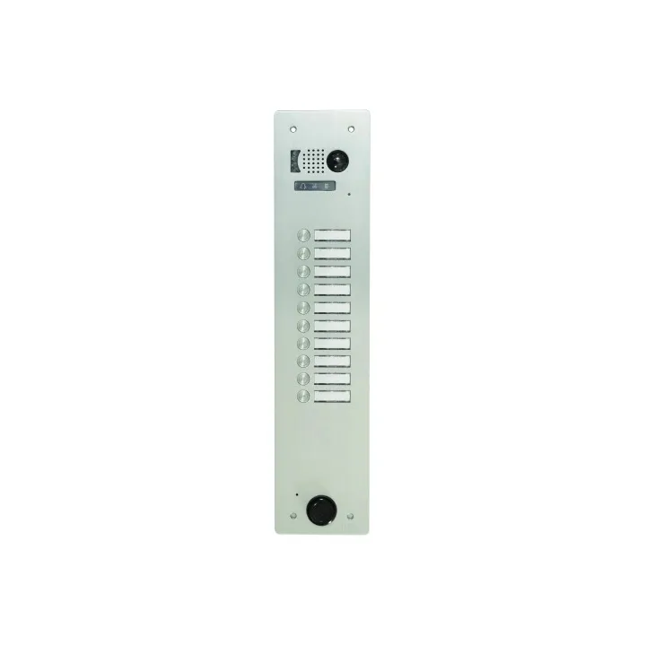 Plaque Video Alu 10 Bp 2Voice pour systèmes URMET