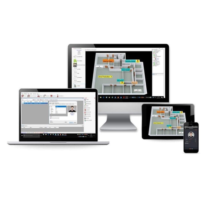 Logiciel pour 4 lecteurs max (sans dongle)