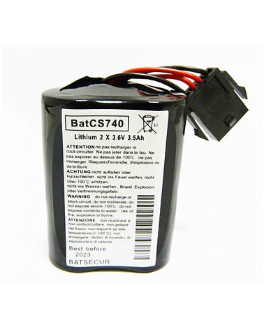 Batterie Lithium Li-Socl2- 3, 6V 3, 5Ah X2 Pour Sirène Sr740, Sr720