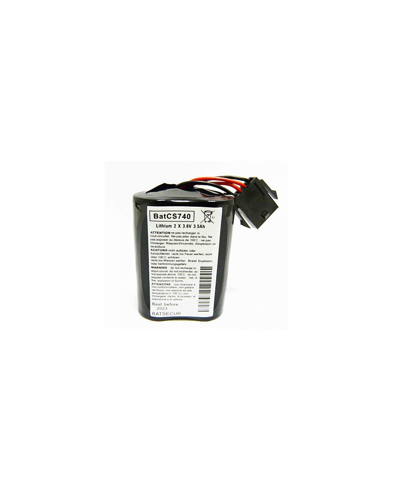 Batterie Lithium Li-Socl2- 3, 6V 3, 5Ah X2 Pour Sirène Sr740, Sr720