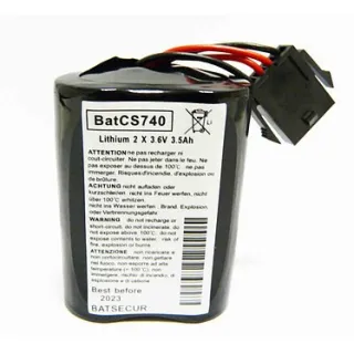 Batterie Lithium Li-Socl2- 3, 6V 3, 5Ah X2 Pour Sirène Sr740, Sr720