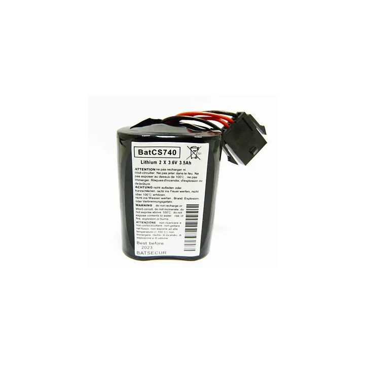 Batterie Lithium Li-Socl2- 3, 6V 3, 5Ah X2 Pour Sirène Sr740, Sr720