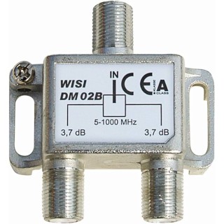 REPARTITEUR réseaux cablés 5 à 1000 MHz fiche "F"  2 directions