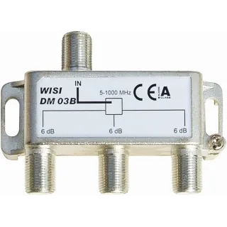 Repartiteur Réseau Cablé 5 À 1000 Mhz Fiche "F" 3 Direction