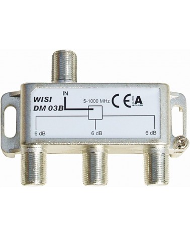 Répartiteur Réseaux Cablés 5 À 1000 Mhz Fiche "F" 3 Directions