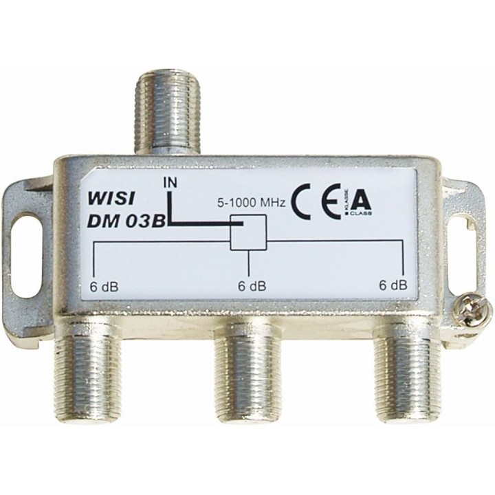 REPARTITEUR réseaux cablés 5 à 1000 MHz fiche "F"  3 directions