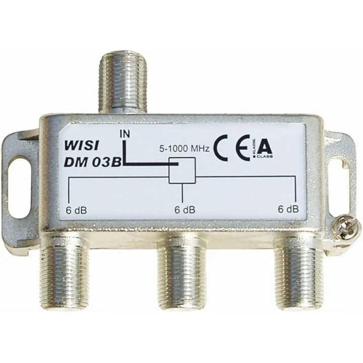 Repartiteur Réseau Cablé 5 À 1000 Mhz Fiche "F" 3 Direction