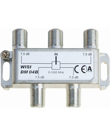 Répartiteur Réseaux Cablés 5 À 1000 Mhz Fiche "F" 4 Directions