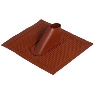 Tuile Alu Malléab Rouge Tuile.Dim 500X450Mm Pour Mâts Ø30 À 60Mm