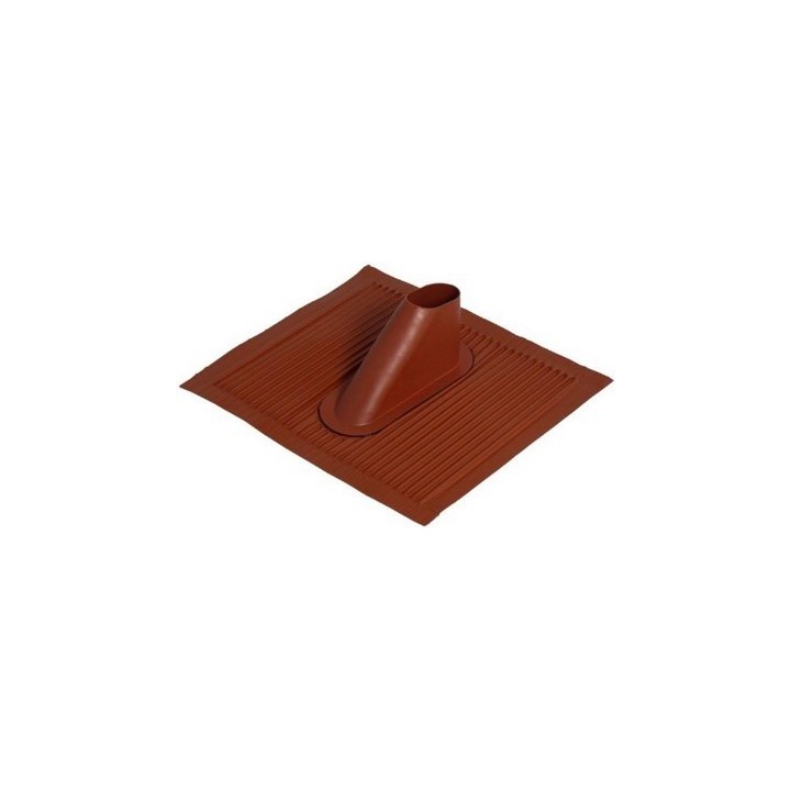 Tuile Alu Malléab Rouge Tuile.Dim 500X450Mm Pour Mâts Ø30 À 60Mm