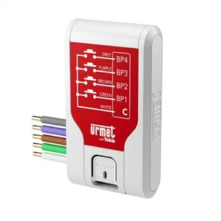 Emetteur Encastrable E4Bp-Up Urmet With Yoki - 4 Canaux - Radio Zigbee
