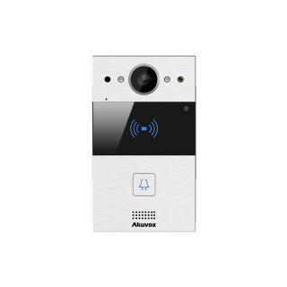 Interphone Vidéo Compact Sip Avec 1 Bouton Et Boucle Magnétique