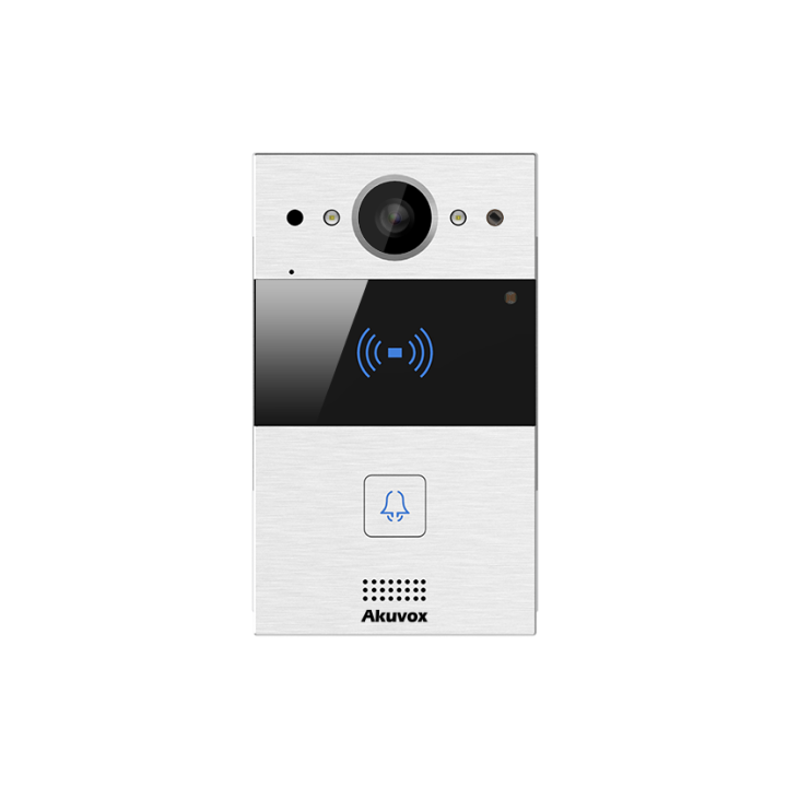 Interphone Vidéo Compact Sip Avec 1 Bouton Et Boucle Magnétique