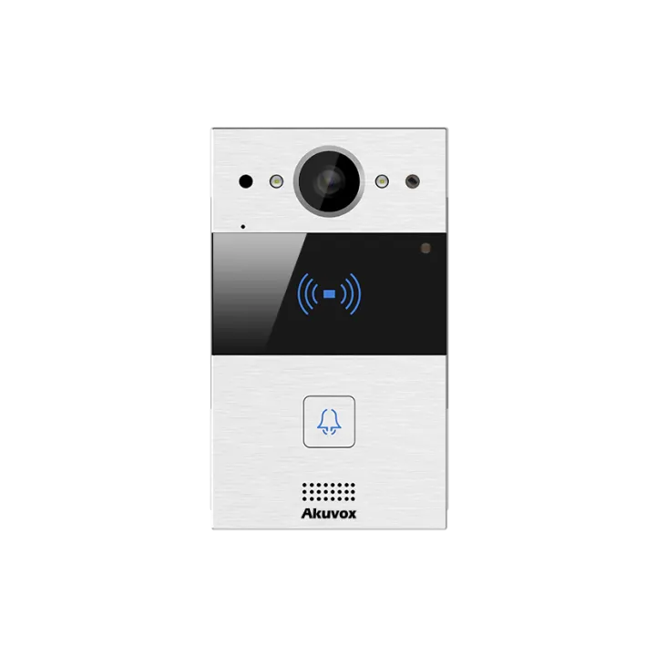 Interphone Vidéo Compact Sip Avec 1 Bouton Et Boucle Magnétique