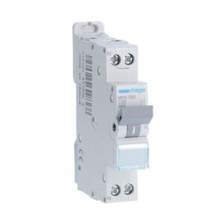 Disjoncteur 1P+N 3kA C-25A 1 Module