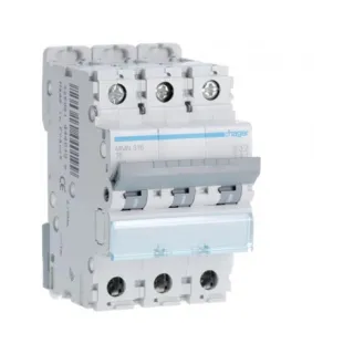 Disjoncteur Magnétique 3P 20Ka 16A 3 Modules