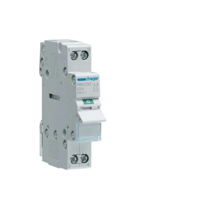 Interrupteur Sectionneur 32A 2P 1 Modules