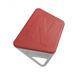 Badge mifare format clé rouge code site Noralsy*