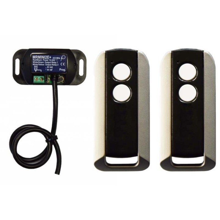Kit Radio 433,920MHz: récepteur MRMINI2E+ et 2 émetteurs SLIM2E+