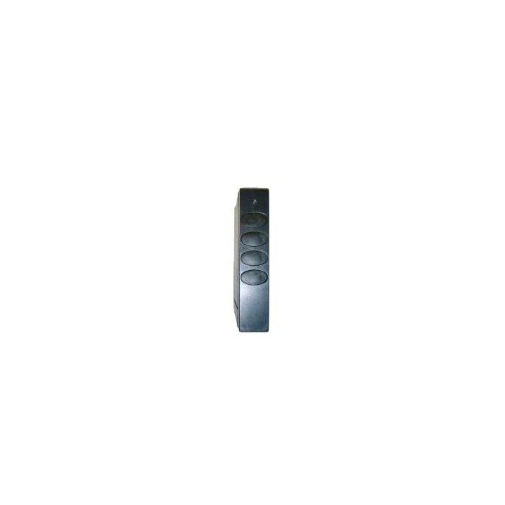 Emetteur 4 canaux 433.920 MHz, touches latérales, code unique sé