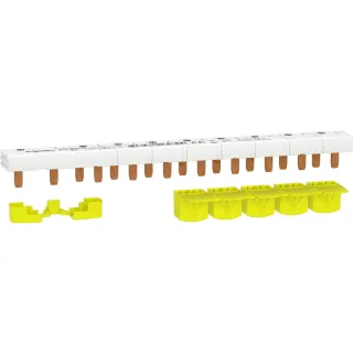 Resi9 - Peigne Monobloc - 1P+N - 63A - 10 Modules - Cache Dents 5M