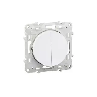 Odace - Double Va-Et-Vient - Blanc - 10A
