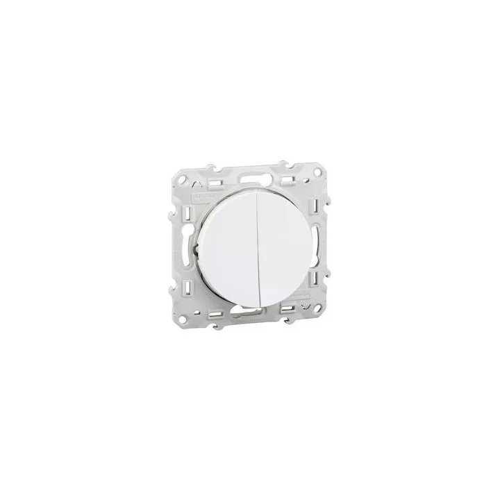 Odace - Double Va-Et-Vient - Blanc - 10A
