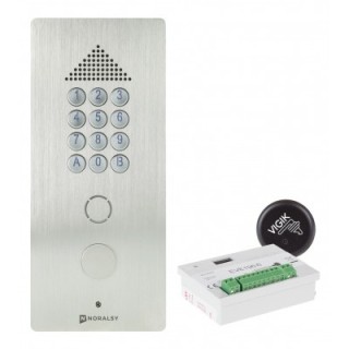 Kit Portacode Pti327Rs + Centr. Tps Réel Deve196X3T Inox Brossé