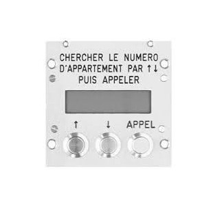 Module Répertoire Digital Option Infrarouge Finition Inox Brossée